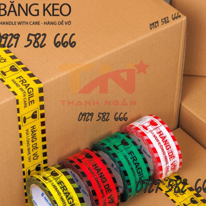 Băng keo hàng dễ vỡ - Siêu dày - Lõi siêu mỏng