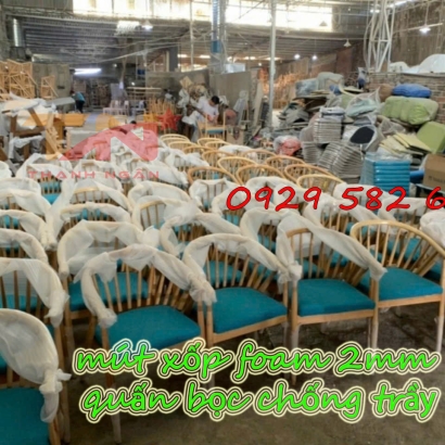Sản xuất mút xốp Foam 1mm cho ngành gỗ xuất khẩu tại KCN Hố Nai