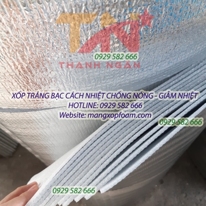Túi xốp bạc 3mm giữ nhiệt có keo dán 